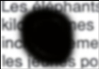 Image représentant une vision périphérique avec scotome central.