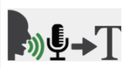 Image illustrant l'utilisation d'un micro pour la transcription de la voix au texte.